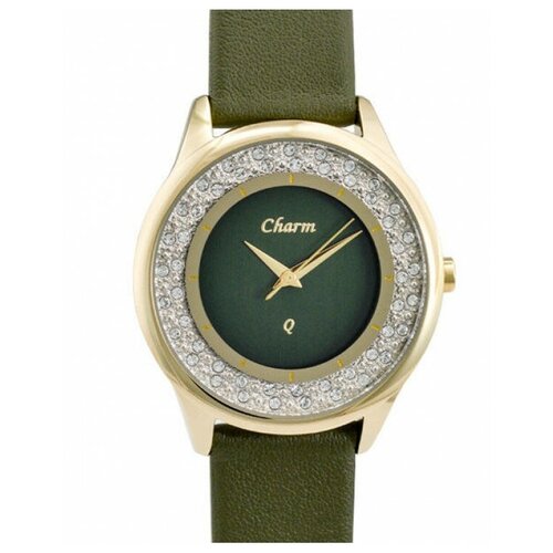 женские часы charm, зеленые