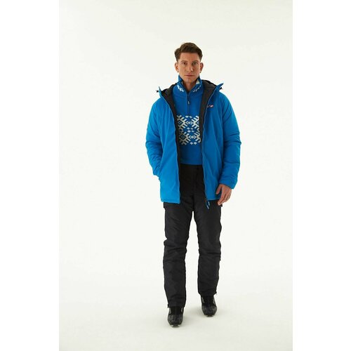 мужская куртка с капюшоном kv+, синяя