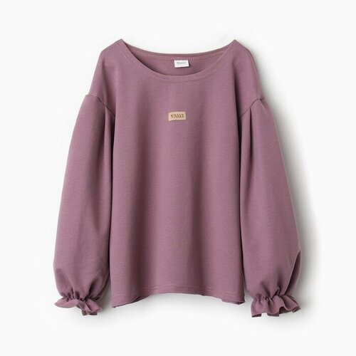 свитер minaku для девочки, фиолетовый
