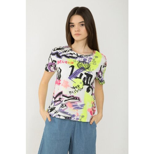 футболка с коротким рукавом reporter young для девочки, разноцветная