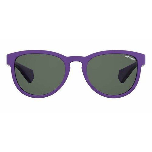 круглые солнцезащитные очки polaroid, фиолетовые