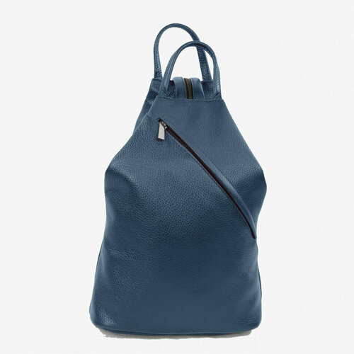 женский кожаные рюкзак модерато, синий