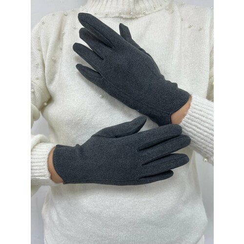 женские длинные перчатки yuliyamoon, серые