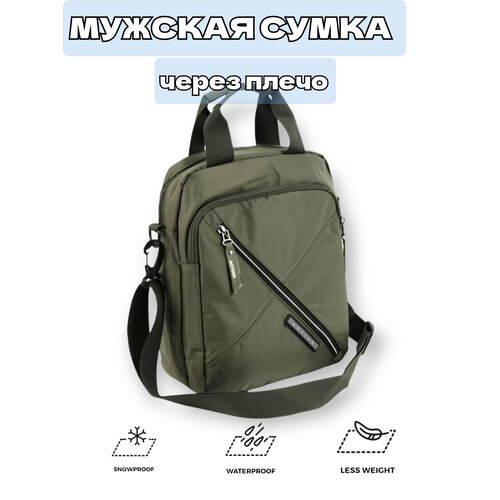 мужская сумка через плечо tc&q-the territory of comfort and quality, зеленая