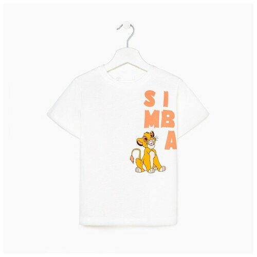 футболка с рисунком сима-ленд для мальчика, белая