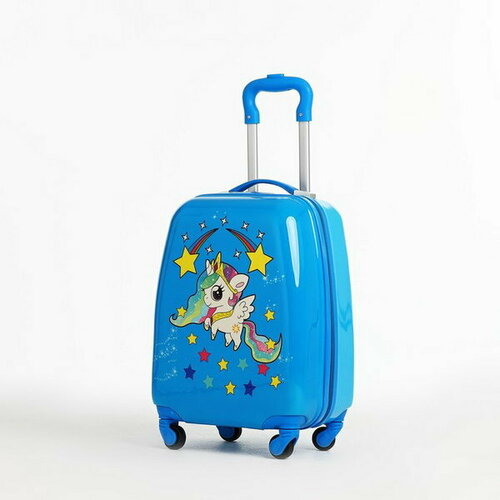 женский чемодан сима-ленд, голубой