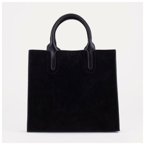 женская кожаные сумка сима-лэнд, черная