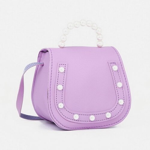 женская кожаные сумка сима-лэнд, фиолетовая