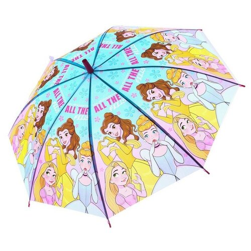 зонт disney для девочки, голубой