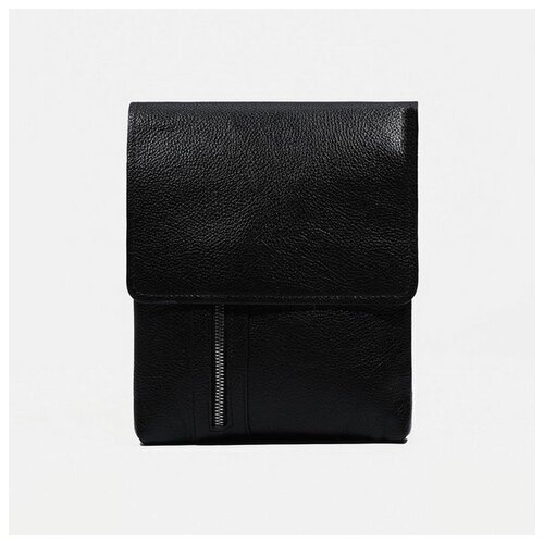 мужская кожаные сумка сима-лэнд, черная