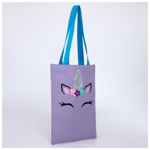 женская сумка-шоперы nazamok kids, фиолетовая