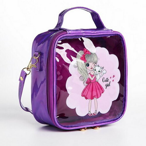 женская сумка для обуви сима-ленд, фиолетовая