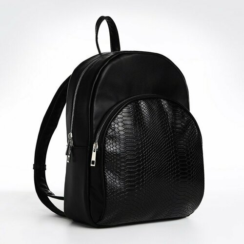 женская кожаные сумка textura, черная