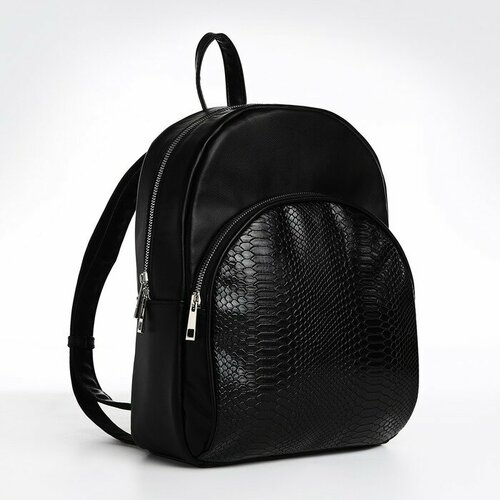 женский кожаные рюкзак textura, черный