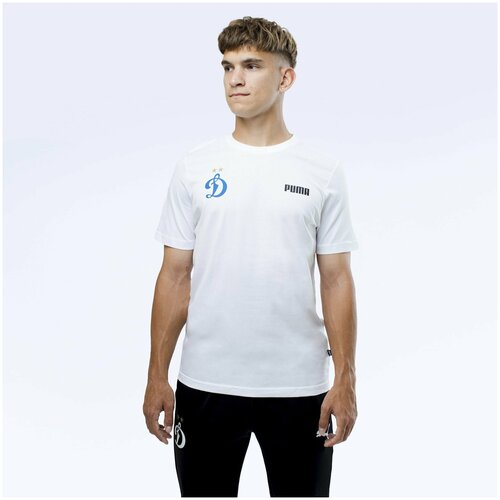 мужская спортивные футболка фк динамо москва, белая
