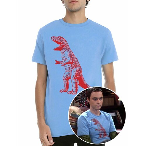 мужская футболка с принтом dream shirts, голубая
