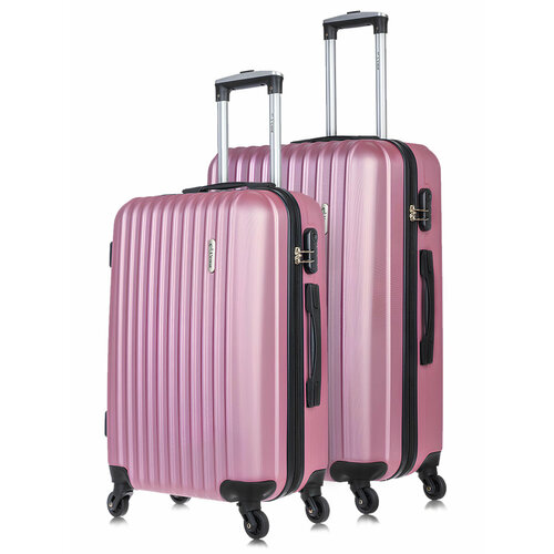 женский чемодан l’case, розовый