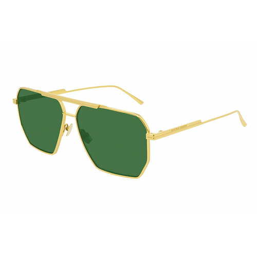 мужские квадратные солнцезащитные очки bottega veneta, зеленые