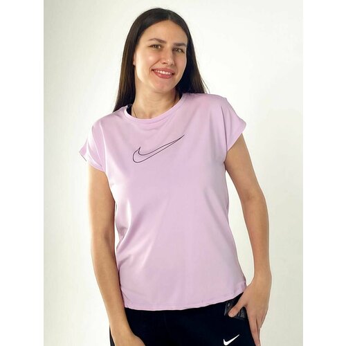 женская футболка с принтом sport life el, фиолетовая