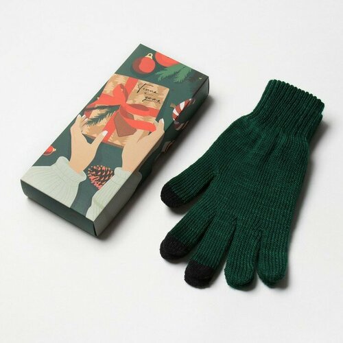 женские перчатки теропром, зеленые