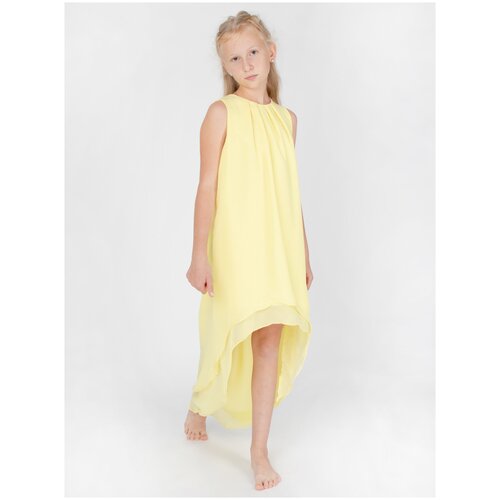 платье макси orini для девочки, желтое