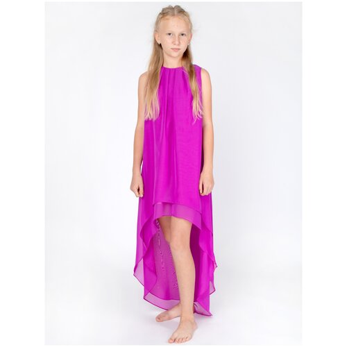 платье макси orini для девочки, фиолетовое