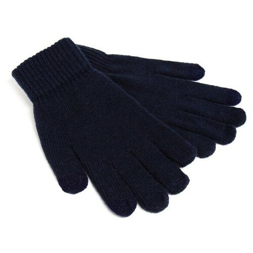 мужские вязаные перчатки теропром, синие