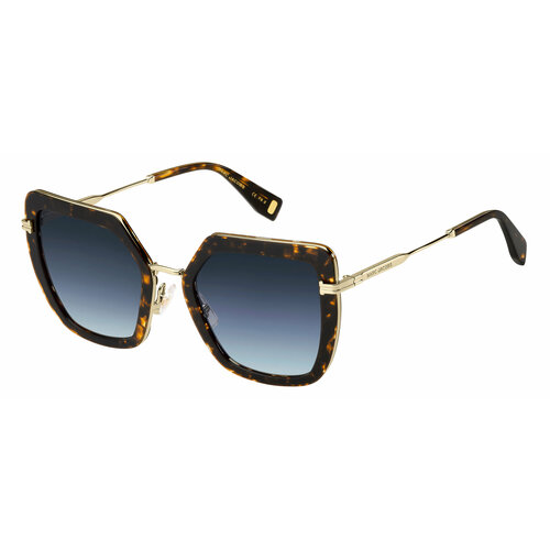 женские квадратные солнцезащитные очки marc jacobs, коричневые