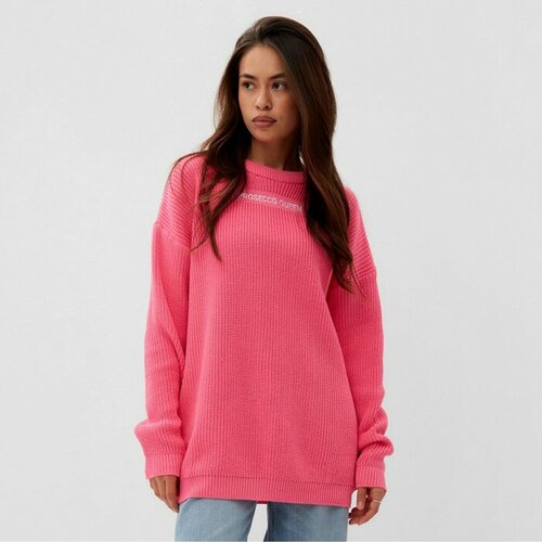 женский свитер удлиненные mist, розовый