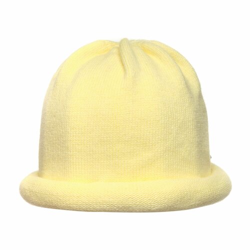 вязаные шапка андерсен для девочки, желтая