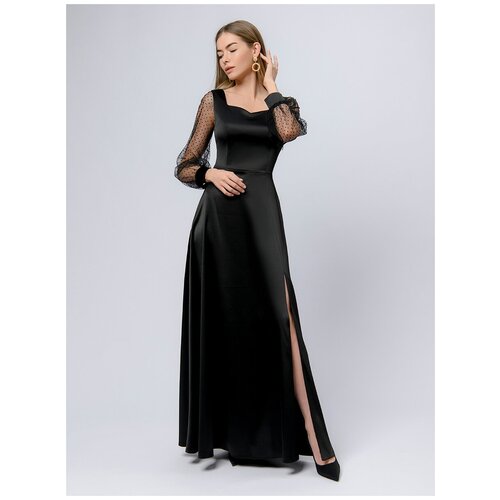 женское платье макси 1001dress, черное