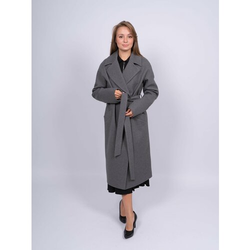 женское шерстяное пальто 365 clothes, серое