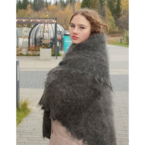 женский вязаные шарф россия, серый