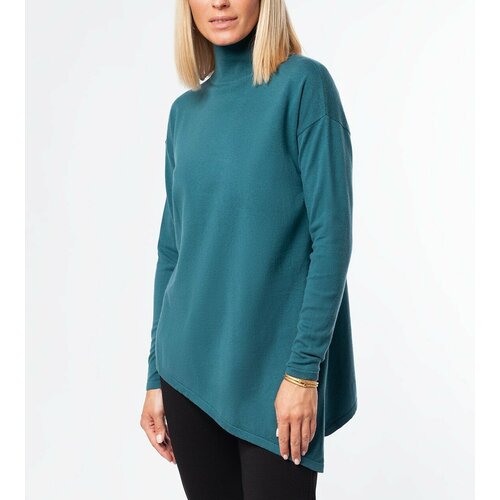 женский свитер удлиненные россия, зеленый