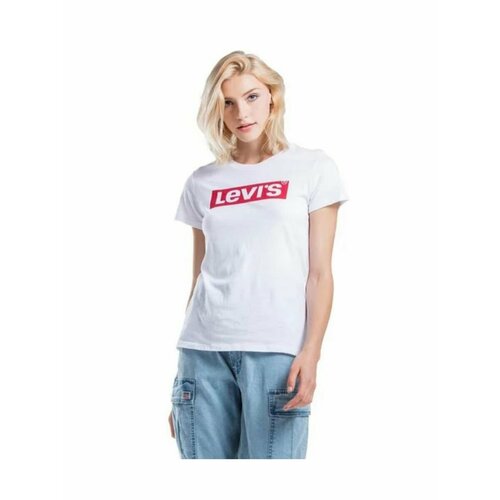 женская футболка с круглым вырезом levi’s®, белая