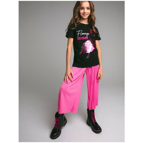 брюки кюлоты playtoday для девочки, розовые
