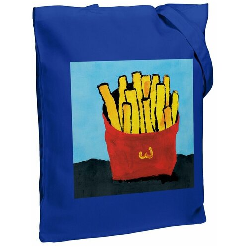 женская сумка-шоперы принтэссенция, синяя