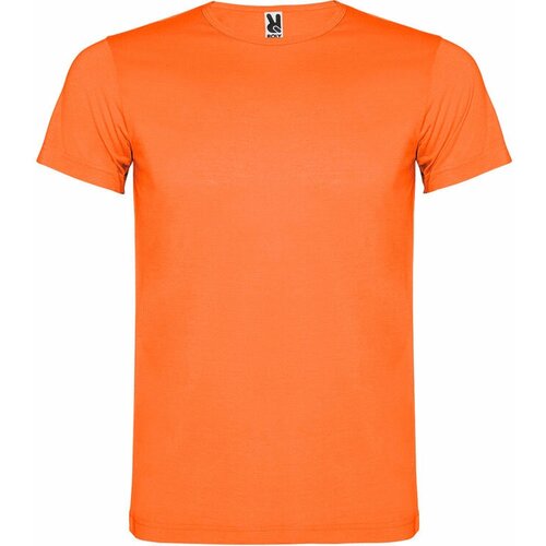мужская футболка с коротким рукавом roly, оранжевая