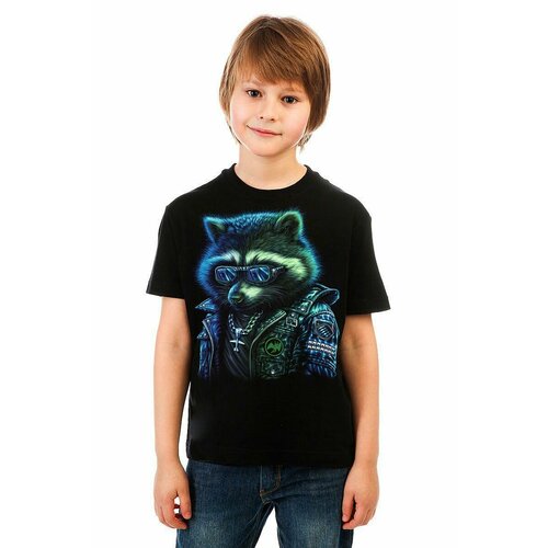 футболка romax tex для мальчика, черная