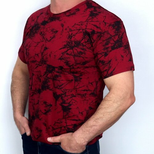 мужская футболка богатырь, бордовая