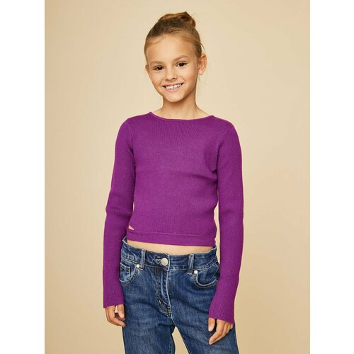 свитер to be too для девочки, фиолетовый