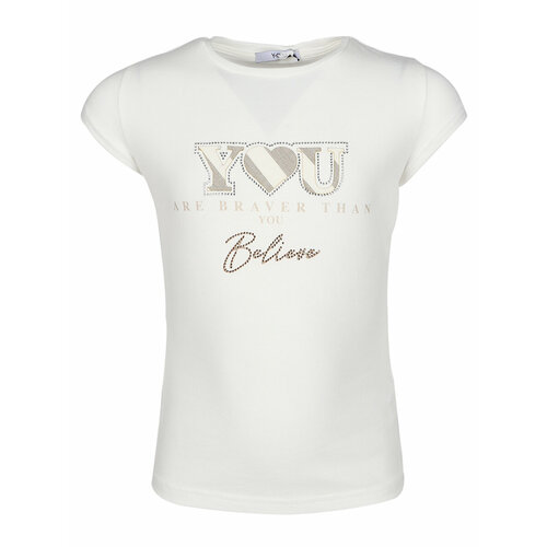 футболка y-clu’ для девочки, белая