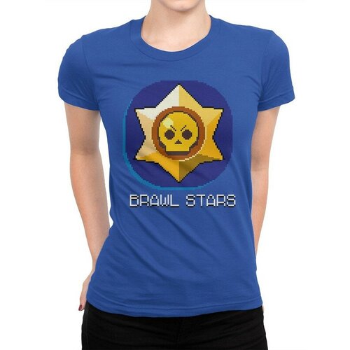 женская футболка с принтом design heroes, синяя