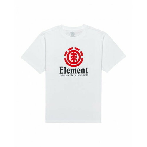мужская футболка с круглым вырезом element, белая