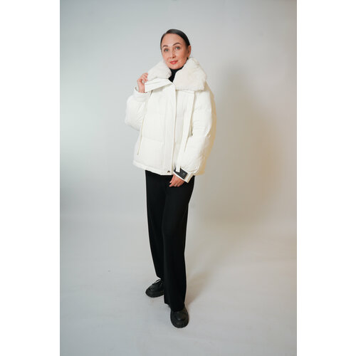 женская куртка двустороннии miegofce, белая