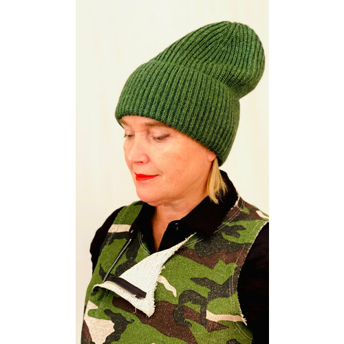 женская вязаные шапка kikka mia, зеленая