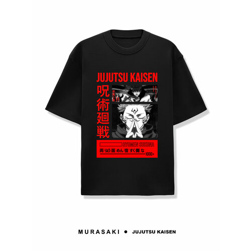 мужская футболка murasaki, черная