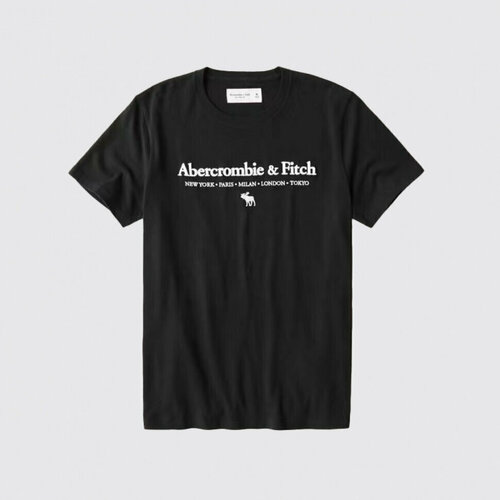 мужская футболка abercrombie & fitch, черная