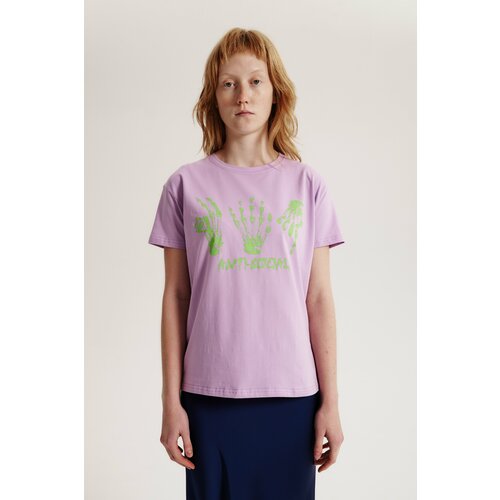 женская футболка с коротким рукавом vosq, розовая