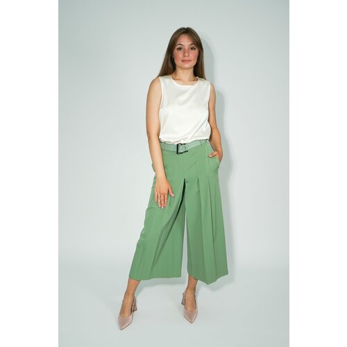 женские брюки клеш 365 clothes, зеленые